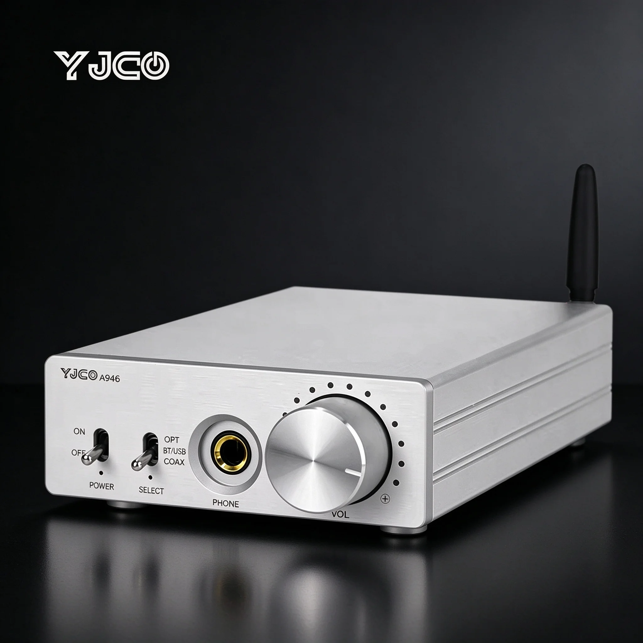 YJCO HiFi Bluetooth 5.4 DAC Headphone Amplifier All-in-One CS4398 Decoder QCC3084 Support LDAC AAC aptX HD Stereo Audio Amp