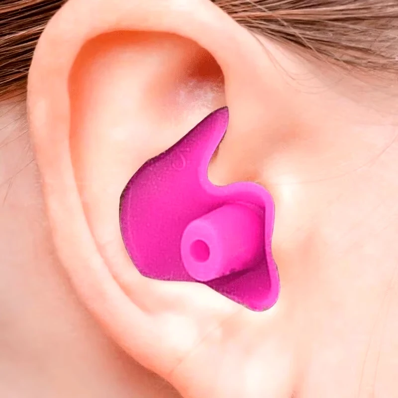 1 Pair Durable Earplugs Classic Delicate Texture Waterproof Earplugs Swimming Accessories For Occupational Work And Industrial U