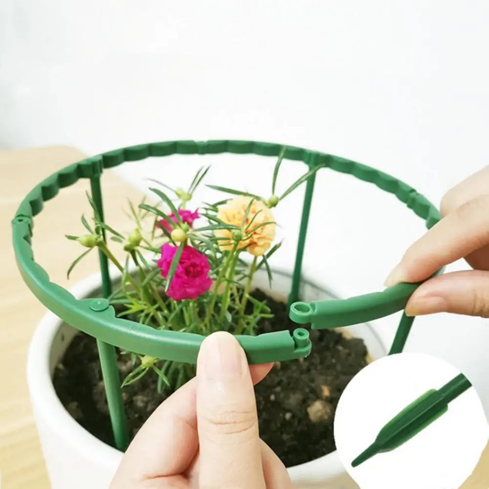 Plant Support Stakes Stackable Half Round Plant Stakes Plant Cages For Indoor Outdoor Tomato Monstera Hydrangea Climbing Plants