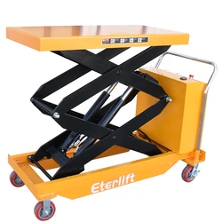 1500Kg 1700mm Foot Pedal Hydraulic Lift Table Heavy Duty Double Scissor Table Lift Trolley