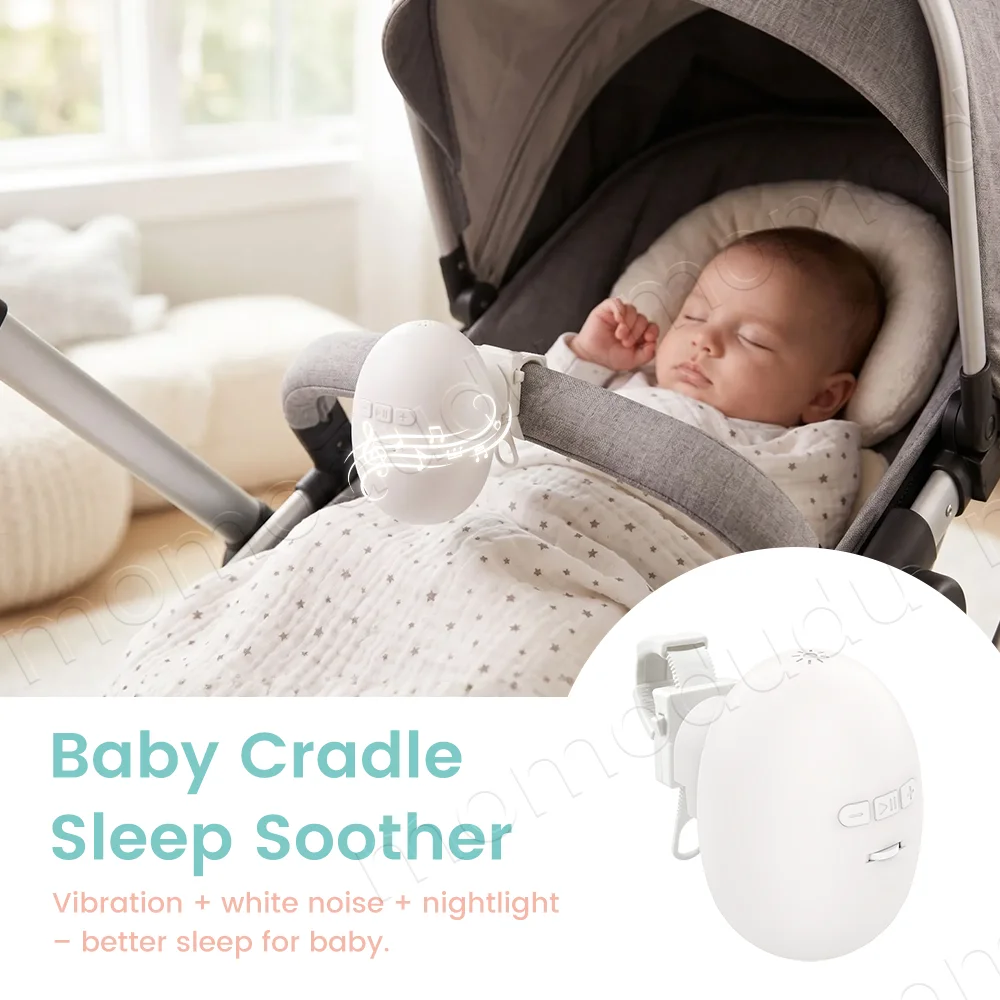 Portable Baby Stroller Rocker Accessories Automatic Infant Swing Sleep Soother with White Noise Baby Shaker Sleep Aid Device
