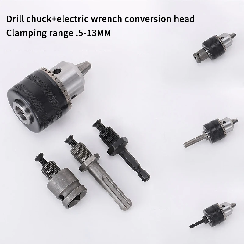 Hex Impact Driver Wrench Drill Bit, Multi-Functional with Converter Chuck Socket for Electric Screwdriver Extension Rod.