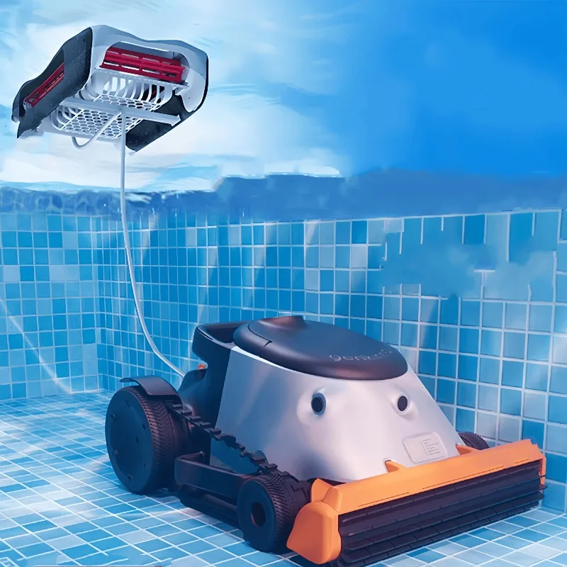 

Pool Surface Cleaner Robot Automatic Skimmer Smart Control Cleaning Cordless Swimming Accessory ic