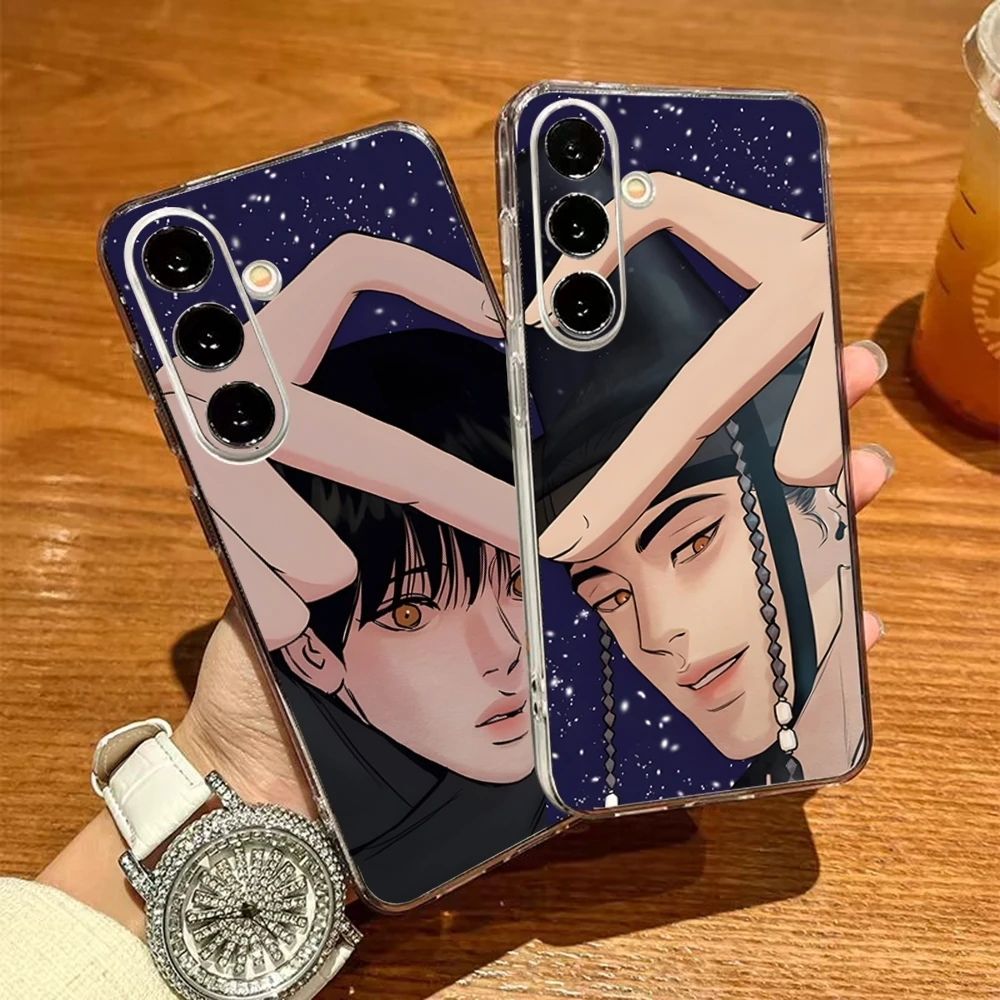 P-Painter Of The Night Phone Case For Samsung S26 S25 S24 Ultra S23 Fe S22 S20 S21 Plus Plus 5G Fe Transparent Cover
