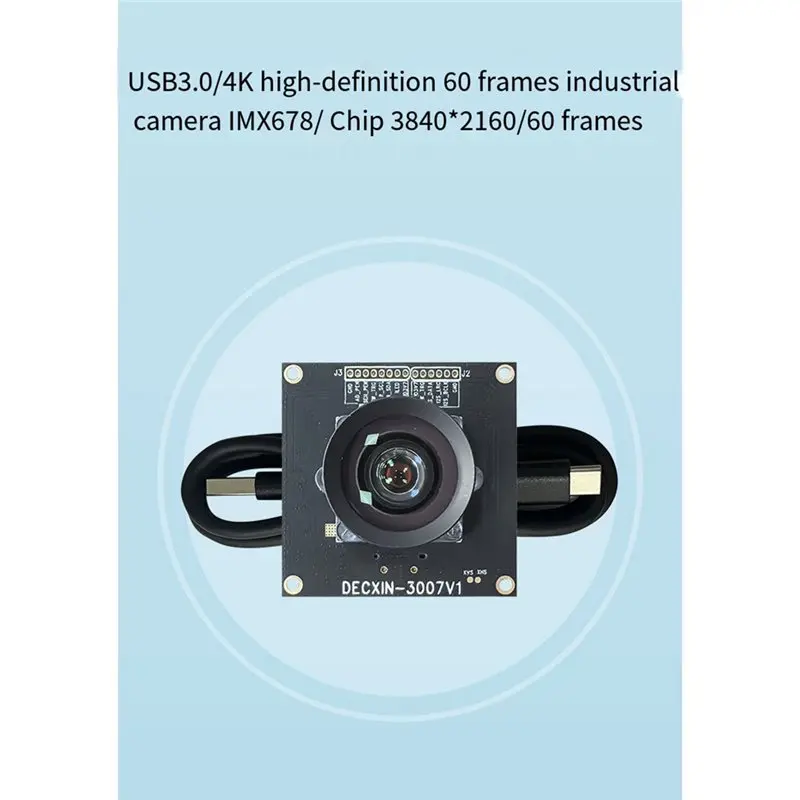 【Price Drop !!】IMX678 USB3.0 Camera Module 8MP 4K HD 60Fps Face Recognition UVC Protocol Support Industrial Camera 77.9 Degree F