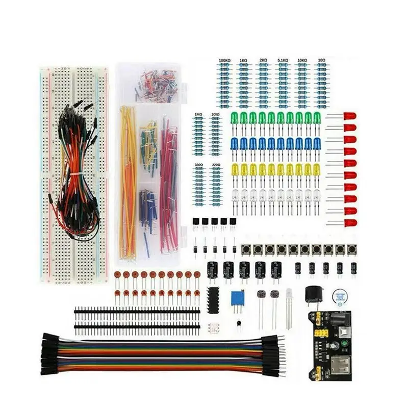 T23C MB-102 DIY Project Starter Kit For Arduino UNO R3 Kit Electronic DIY Kit Electronic Component Set With Points Breadboard