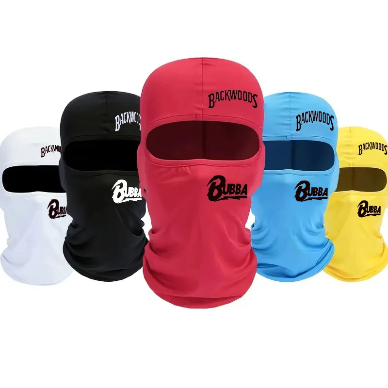 1/5PC full face protective face mask, fashionable and trendy letter printed all season universal cycling face mask