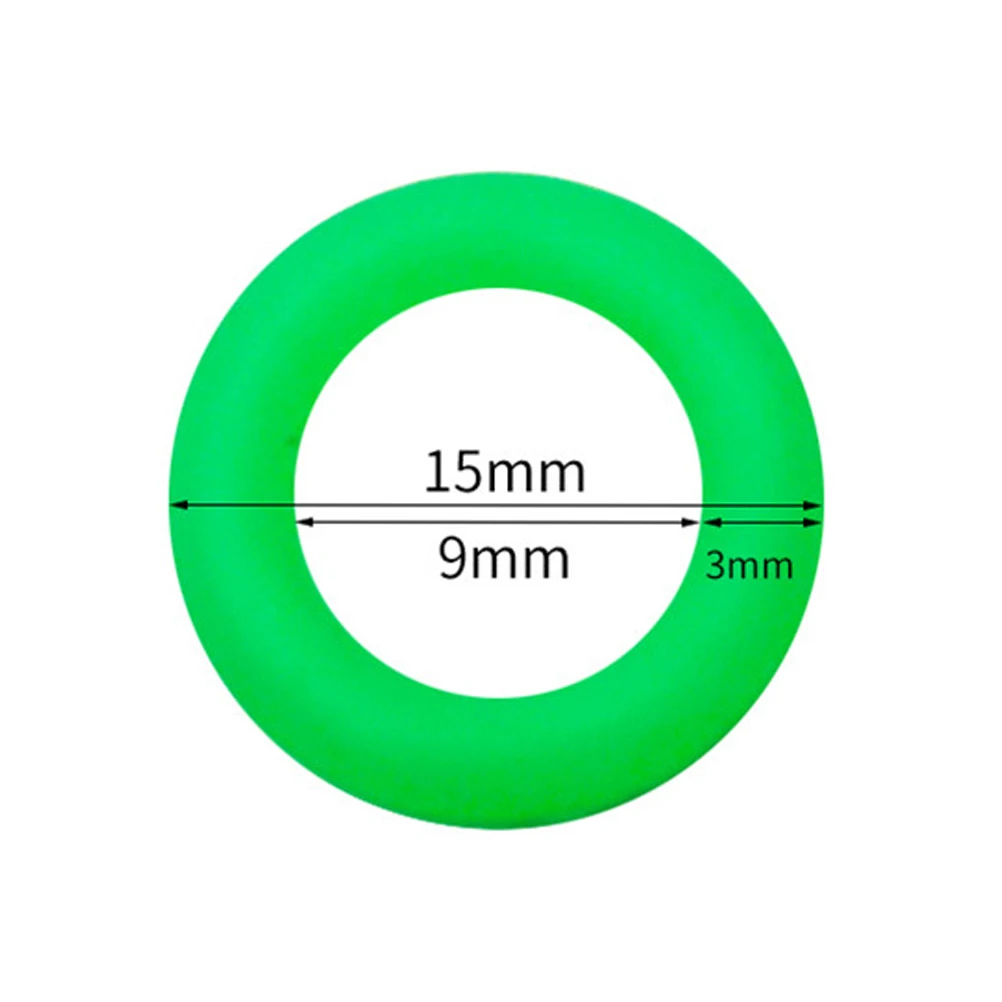

50pcs Glow Tent Peg Rings Fluorescent O Shape Rings For Outdoor Night Safety Reminders Camping Travel Accessories