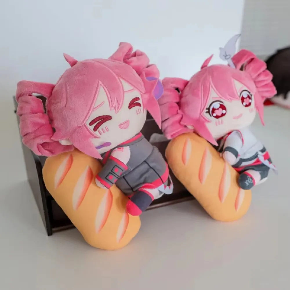New Kasane Teto with Baguette Plush Toy Soft Doll Stuffed Plushies Figure Anime Cosplay Cartoon Birthday Present Gifts Fans Girl
