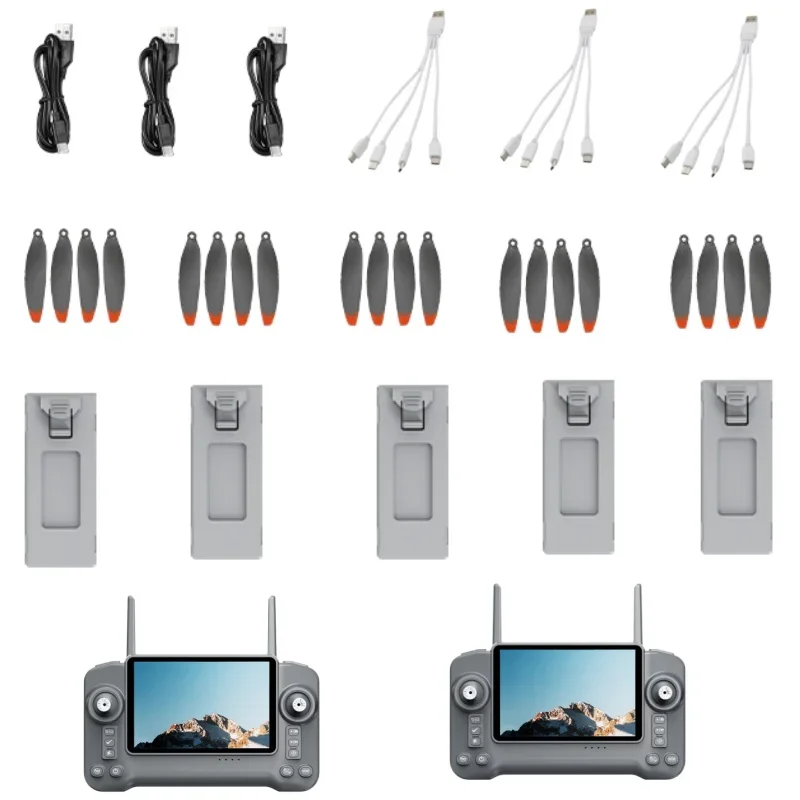 L700PLUS Dron L700 PLUS Drone Battery Propeller L700 PLUS Drone 3.7V 1300mAh Battery 4-in-1 Charging Line USB Line Accessories