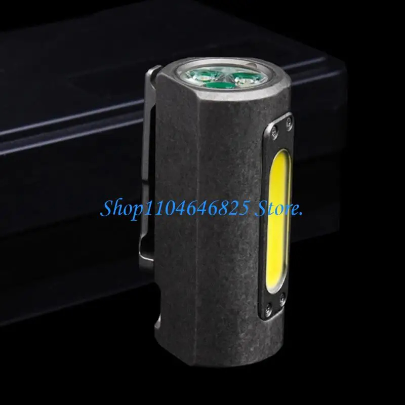 Bright Camping Pocket Lamp USB Rechargeable Work Light Powerful Torch Handheld Flashlight with Clip Enduring