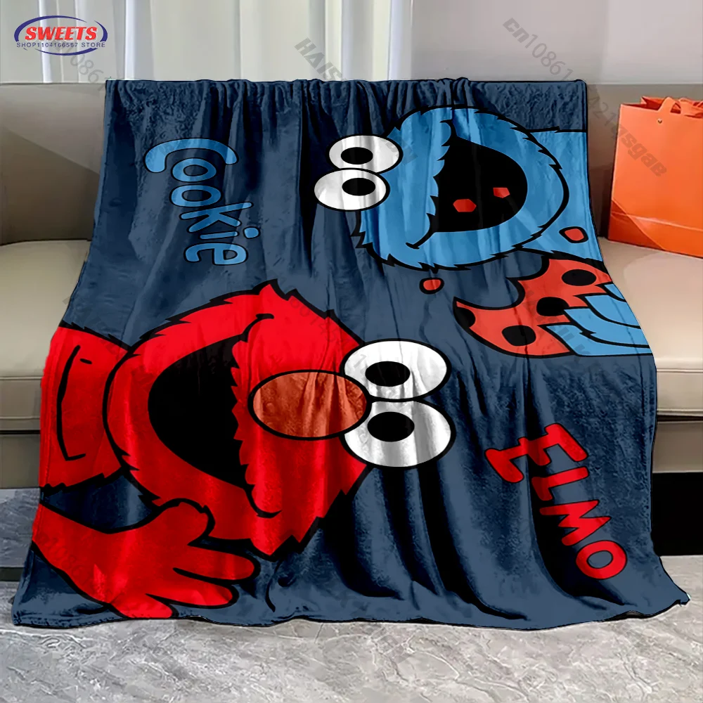17 Styles S-Sesame S-Street Pattern Printed Blanket,Soft Blanket for Couch Sofa Bed Lounging, Ideal Gift for Women Mom Teacher