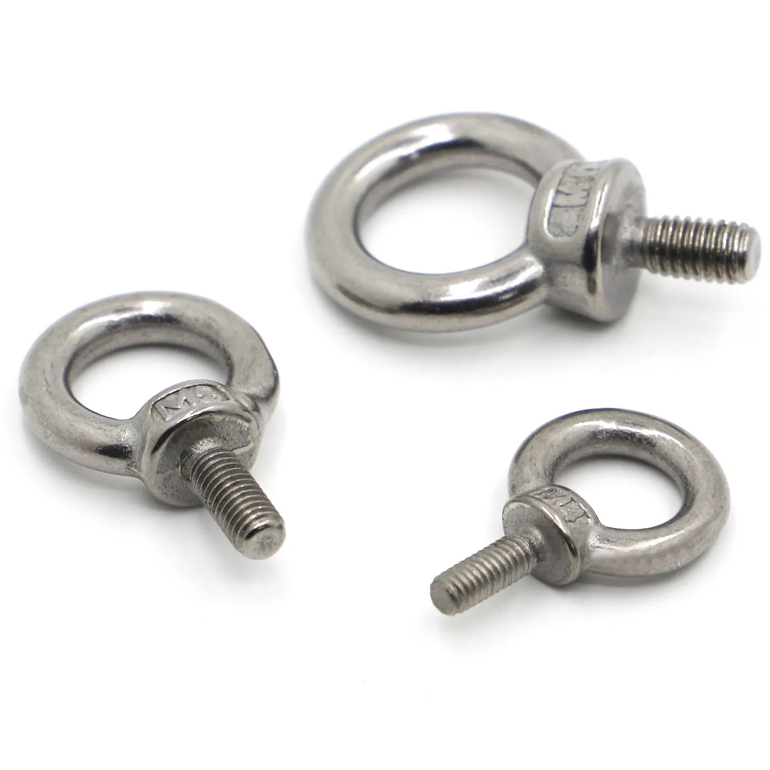 

M3 M4 M5 M6 M8 M10 M12 DIN580 Eye Bolt 304 Stainless Steel Marine Lifting Eye Screw Ring Loop Hole for Cable Rope Eyebolt