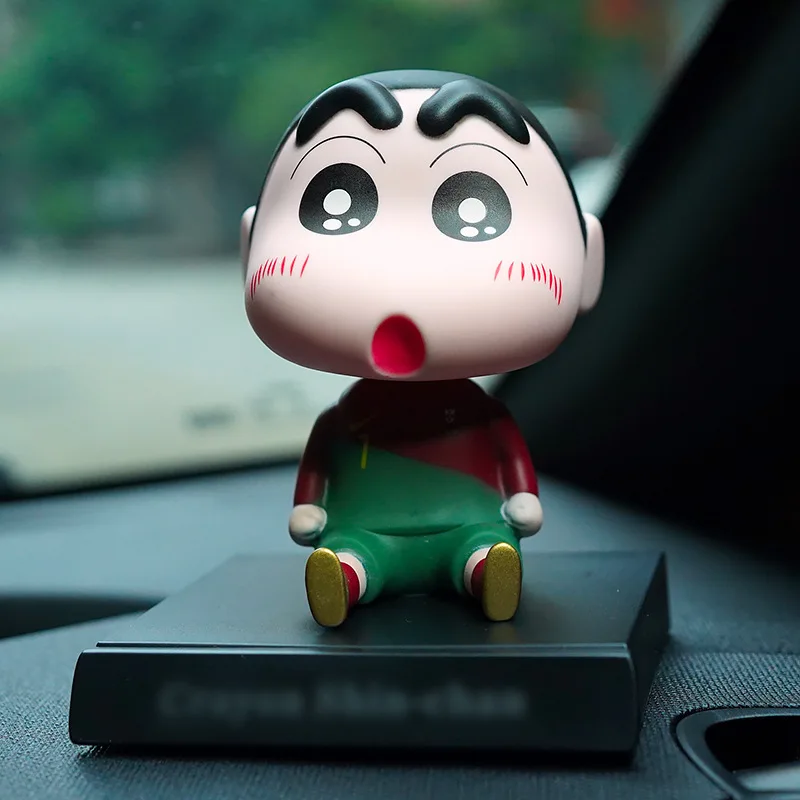 11cm Crayon Shin-Chan Bobblehead Doll Creative Car Ornaments Player Xiaoxin Cartoon Car Decoration Anime Figures Model Toys Gift