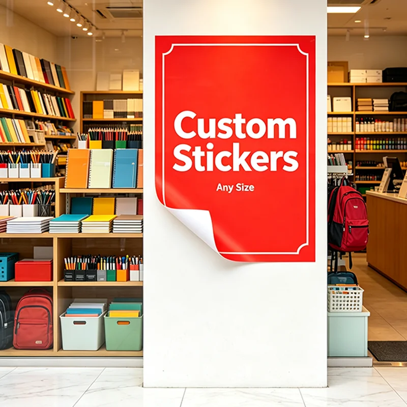 Any Size 100cm Custom Stickers For Shops Hotel Bar Food Stores Beauty salon Street Window Commercial Discount Business Activitie