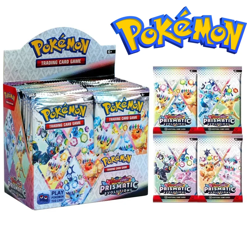 10/20 Piezas de Cartas Pokémon Prismatic 151 Evolutions en Inglés, Cartas de Batalla Pokémon, Juego de Cartas Coleccionables