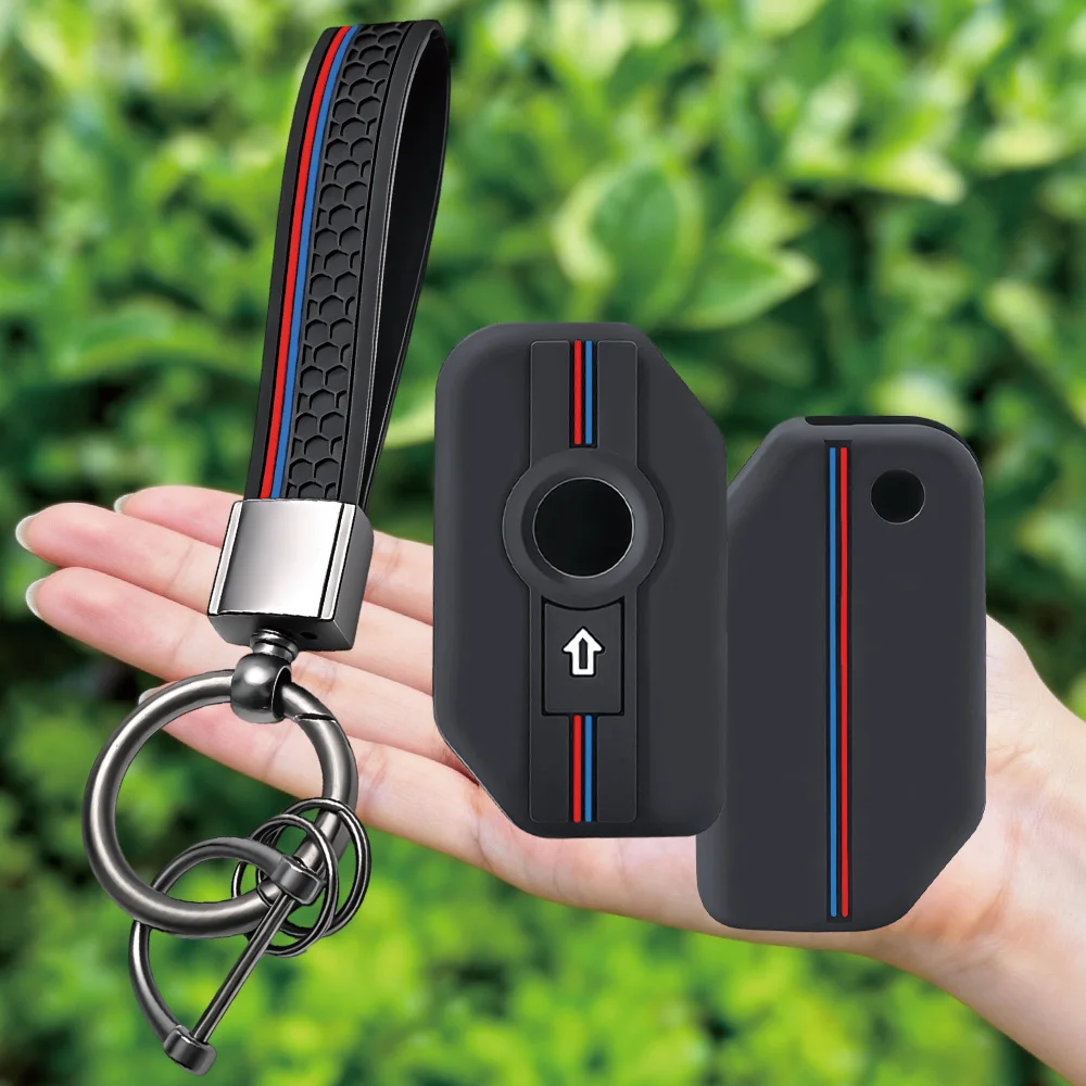 Keychain Ring Shell Case Cover Holder For BMW K 1600 B GT GTL R 1250 GS Adventure S1000 R XR 2021 2022 Silicone Remote Key Fob