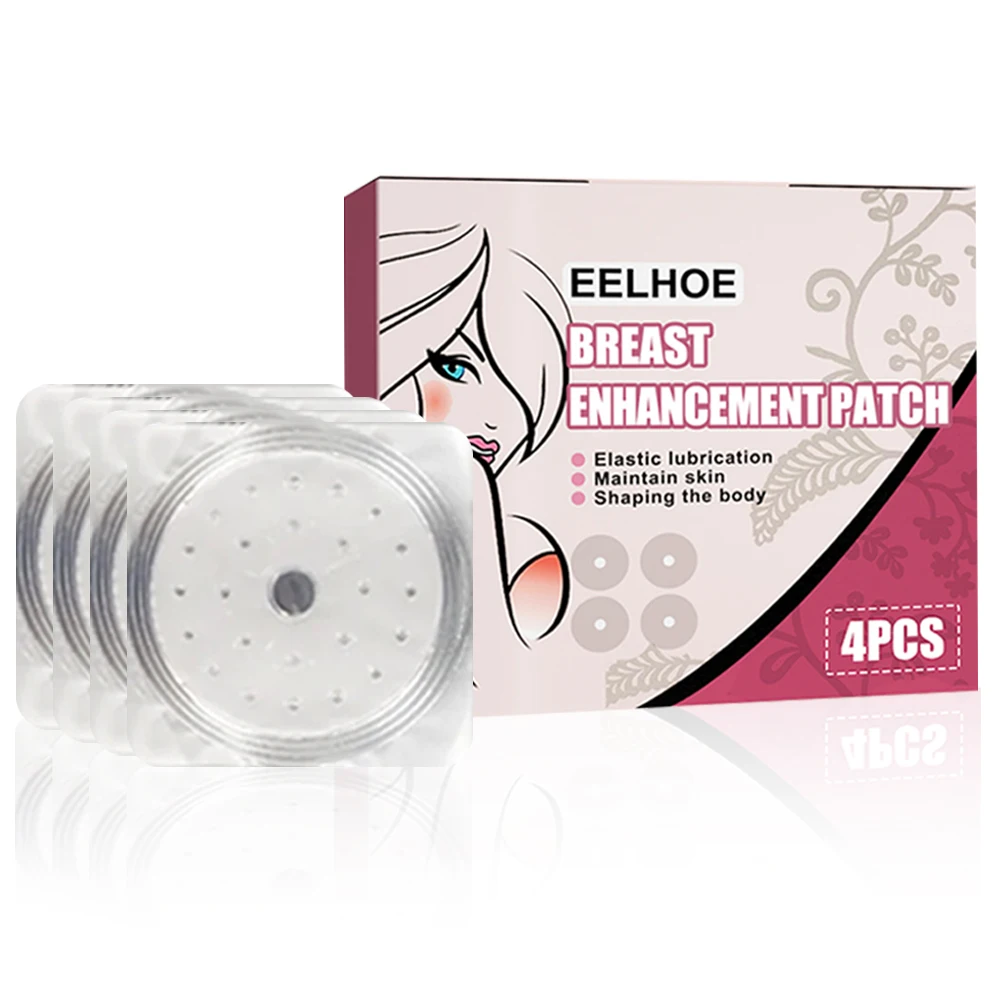 4 Pcs Beauty Chest Paste with Cypriol/Rose Oil Women Breast Enhancers Enlargement Moisturizing Firmer Patches for Breast Care