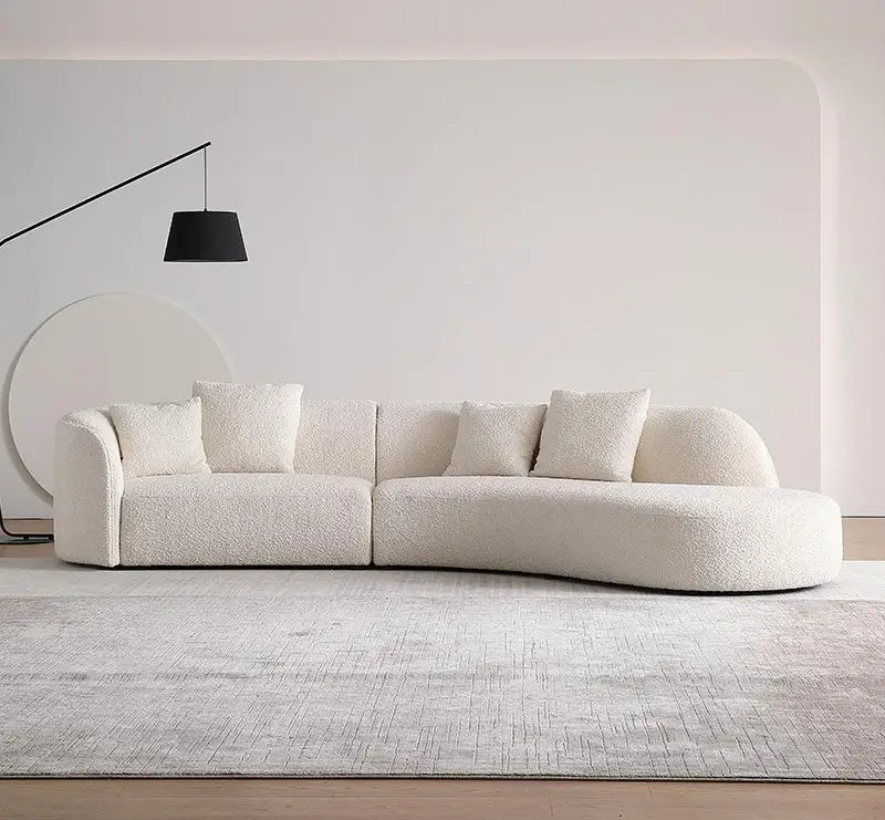 

#Popular Moon-shaped Sectional Set Sofa-Modern Eco-Friendly & Durable Fabric Sofa For Living Room And Hotel Use