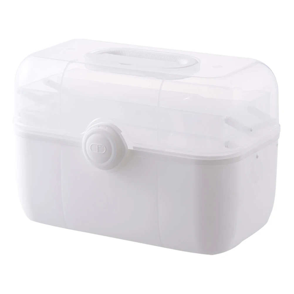 

First Aid Kit Large Capacity Medicine Storage Case Family Household Emergency Portable Medical Box Medicine Organizer Plastic