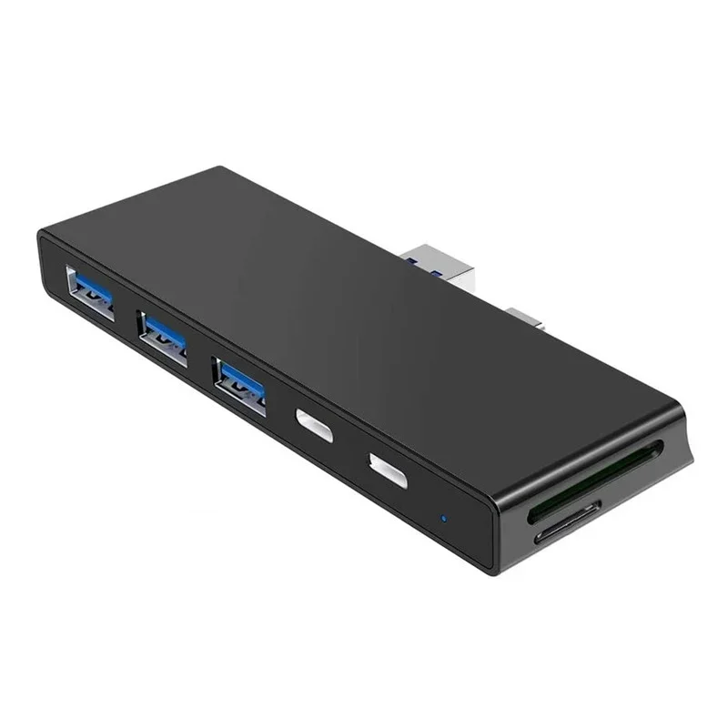 Расширительная док-станция 7 в 2 Usb3.0hub устройство для чтения Sd/tf-карт Подходит для адаптеров планшетов Surface Pro7