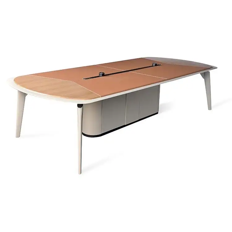 High Quality Multi-Functional Meeting Room Meeting Long Table Leather Conference Table