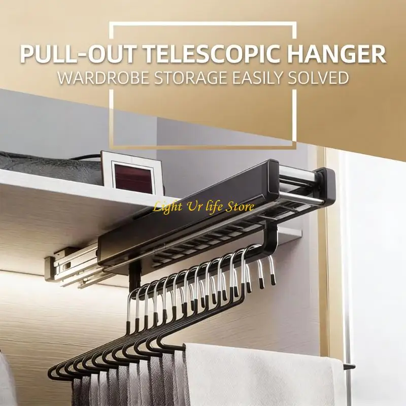 63ha-寝室またはクローゼットのための静かな操作の滑動衣類システム