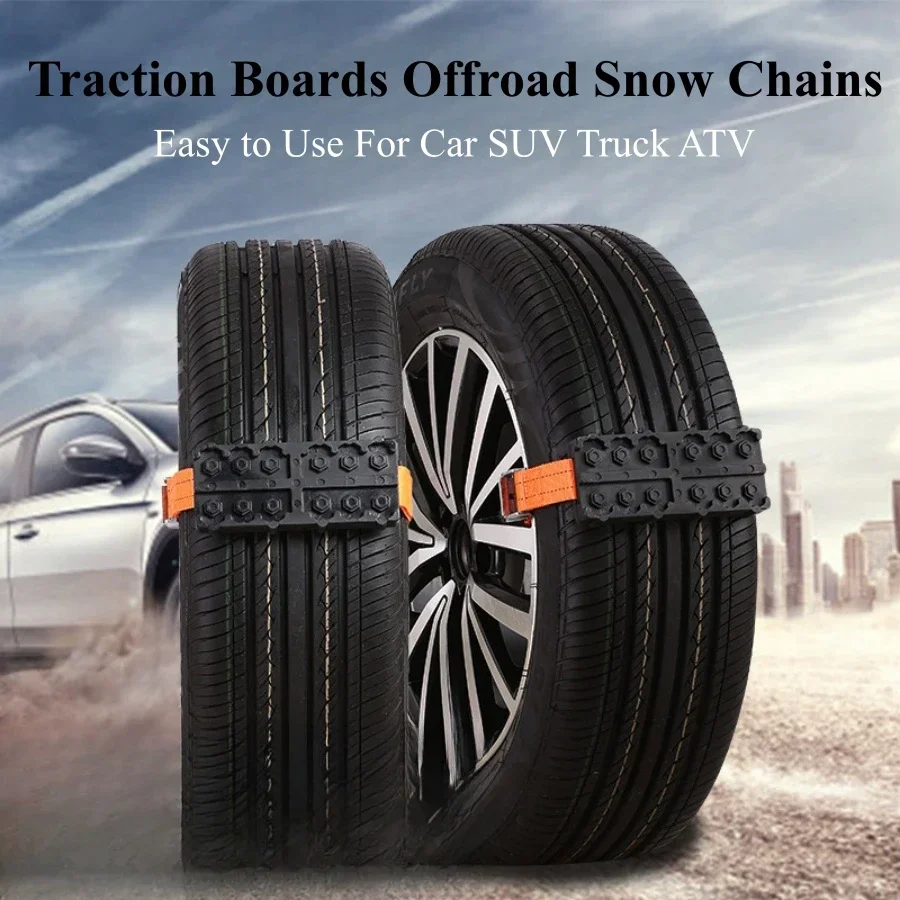 1/2PCS Off-Road Traction Boards - Recovery Tracks for Mud/Snow/Sand, Replacement for Tire Chains & Recovery Boards for Car/SUV