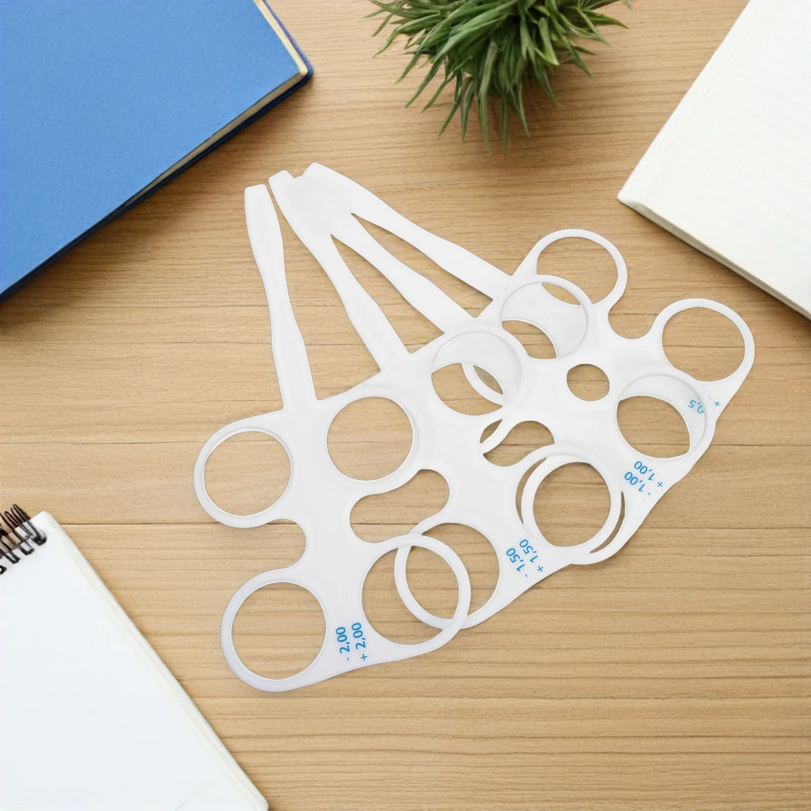 4Pcs Optometry Instrument Flippers 50 100 150 Vision Training Flipper Eye Coordination Optometry Supplies