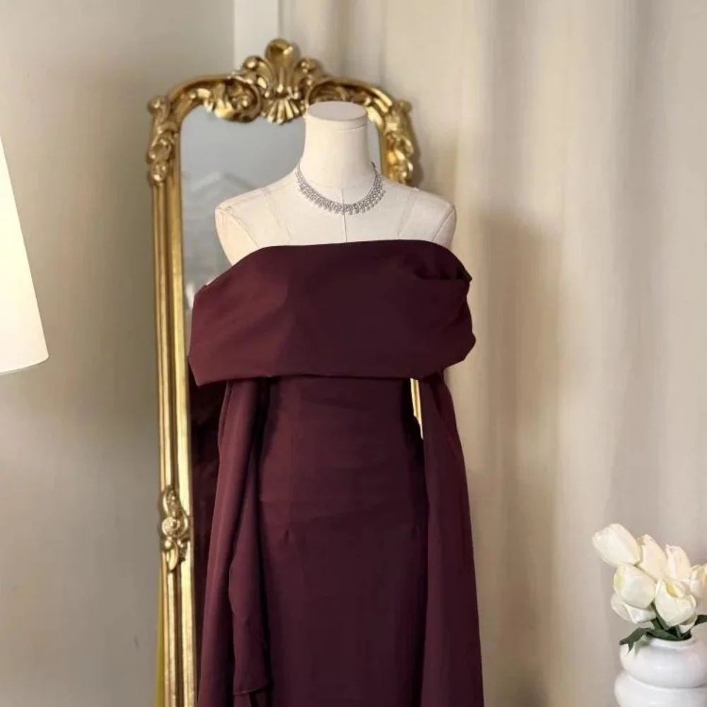 فساتين سهرة حورية البحر رائعة بأكمام طويلة مخصصة ساحرة مكشكشة فستان حفلة موسيقية مكشكش فستان حفلة فساتين شير