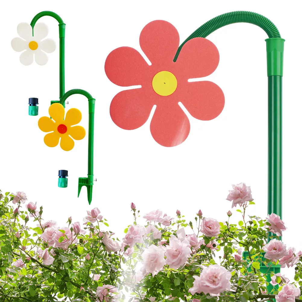 Crazy Daisy Sprinkler 360 Rotating Dancing Flower Water Sprinkler Adjustable Fun Irrigation Tool for Yard Watering