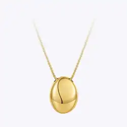 ENFASHION Hollow Pebbles Stainless Steel Long Necklace For Women Fashion Jewelry Gold Color Necklaces Colar Halloween P213266