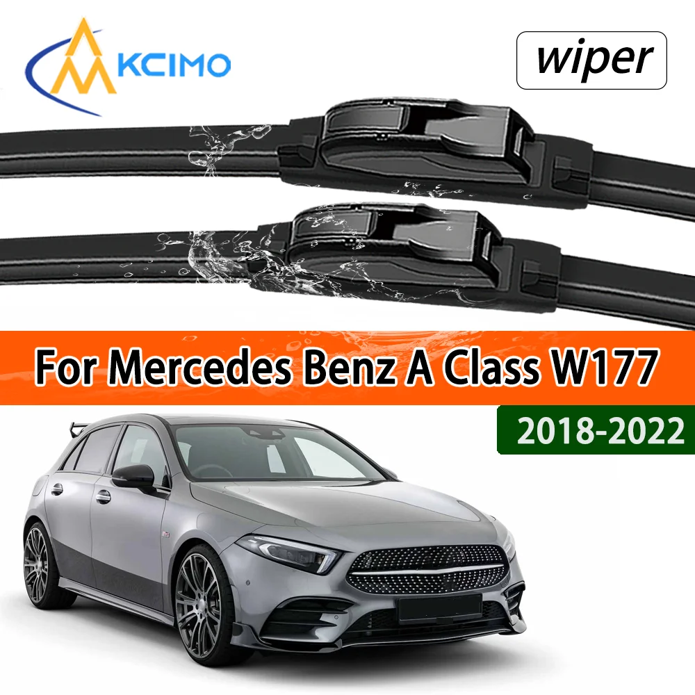 

Front Wiper Blades Set for Mercedes Benz A Class W177 2018-2022 2019 2020 Auto Windscreen Windshield Window Wiper Accessories