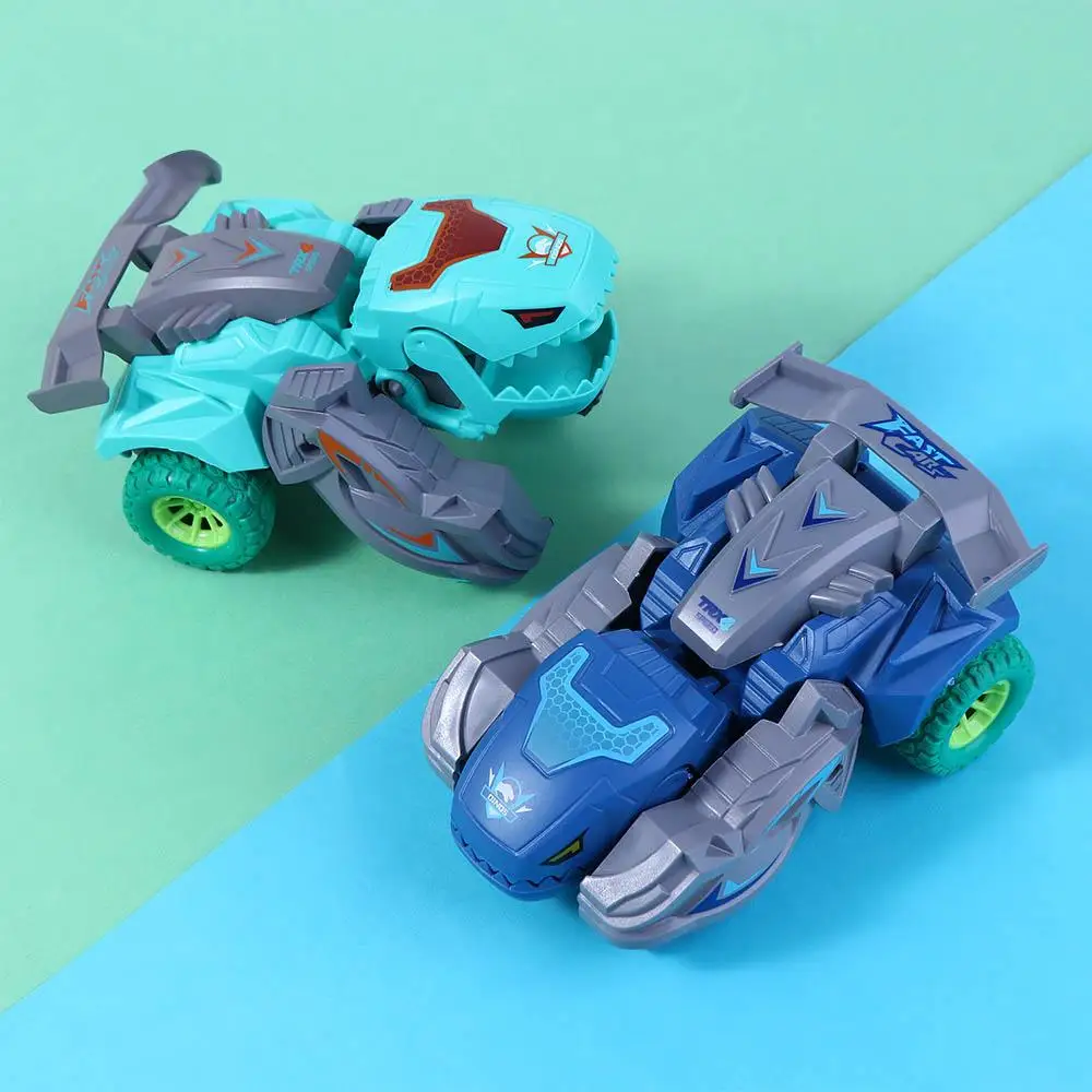 Car Toy Car Model Automatic Transform Toy Deformation Car Toys Inertial Sliding Dino Car Transforming Dinosaur  Car Car Model