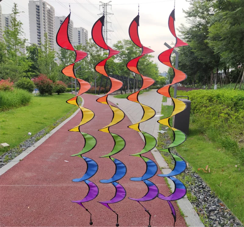 1PCS Festival Decorations, Foldable Rainbow Spiral Windmill Tents, Colorful Gardens, Outdoor Camping, School Picnic Decorations