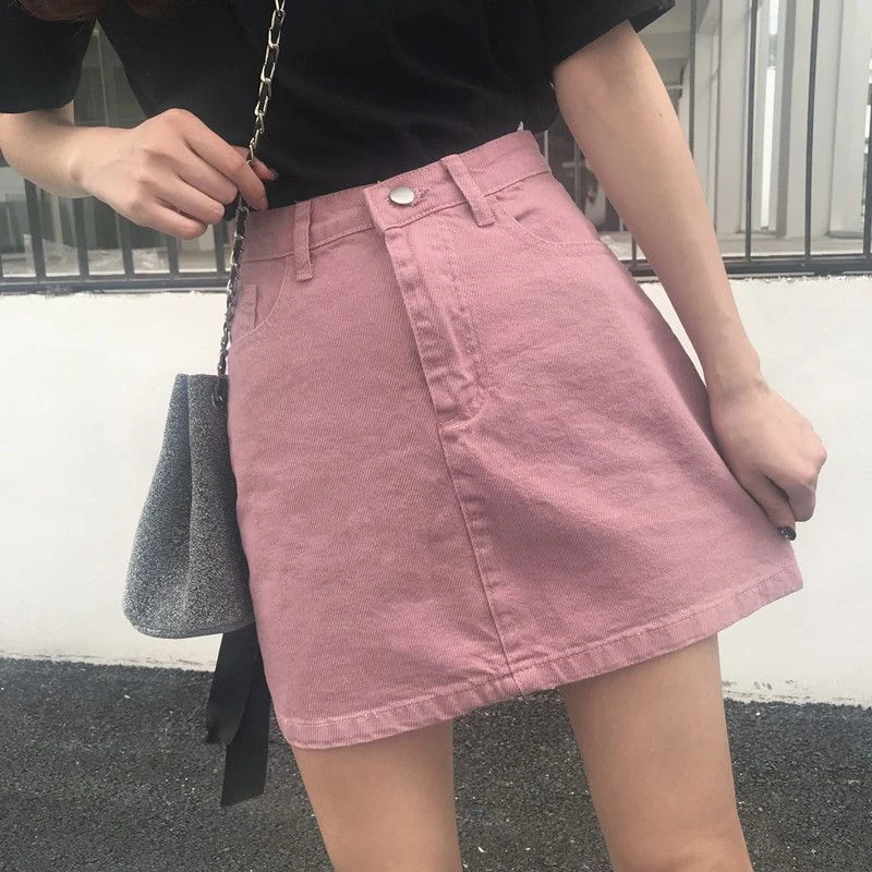 

2026 Summer Versatile High Waist Denim Skirt for Women Korean Slim Fit and Slimming Wrap Hip Denim Skirts Elegant Denim Skirts