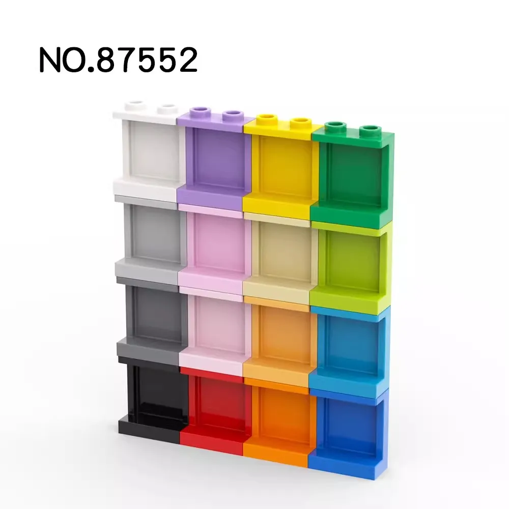 20pcs MOC Compatible Assembles Particles 87552 4864 1X2X2 Wall Panel LDD 87552 Building Blocks Parts Educational Tech Parts Toys