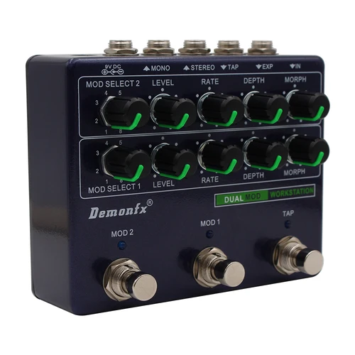Imagen 2 del producto NUEVO Pedal de efecto de guitarra de alta calidad Demonfx Dual MOD WORKSTATION DOS modelos de 8 pedales
