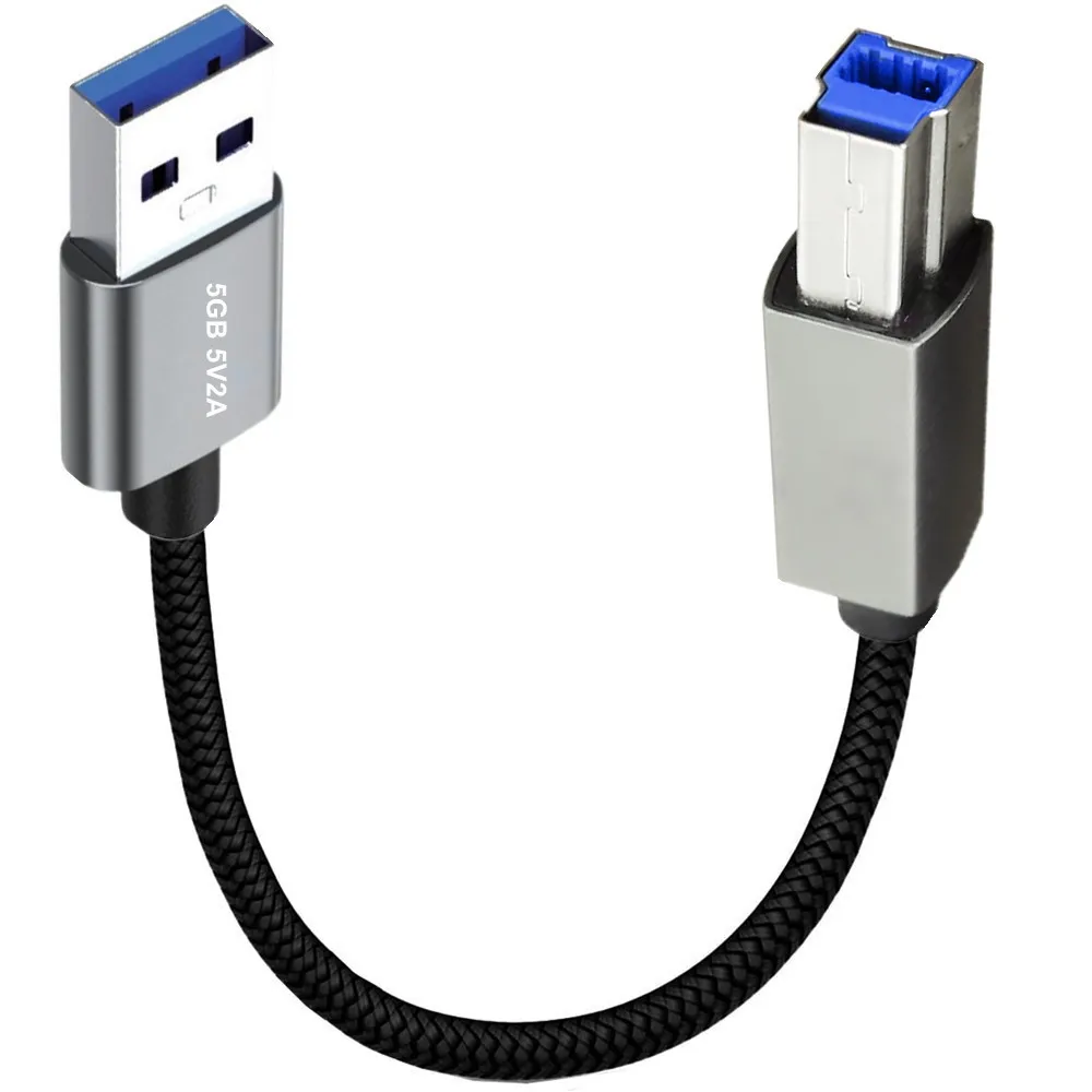 USB A Male to B Male Superspeed USB A-B Cable 0.3m-5m For Scanner Printers Desktop External Hard Drivers