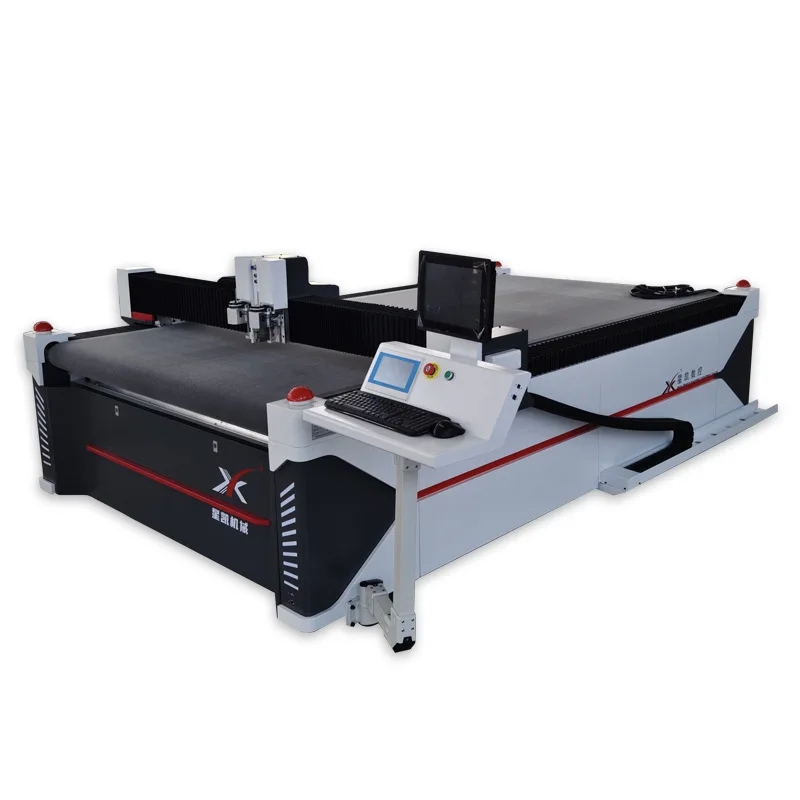 PVC soft glass cutting machine vibration knife cutting machine printing table mat carpet leather fabric edge
