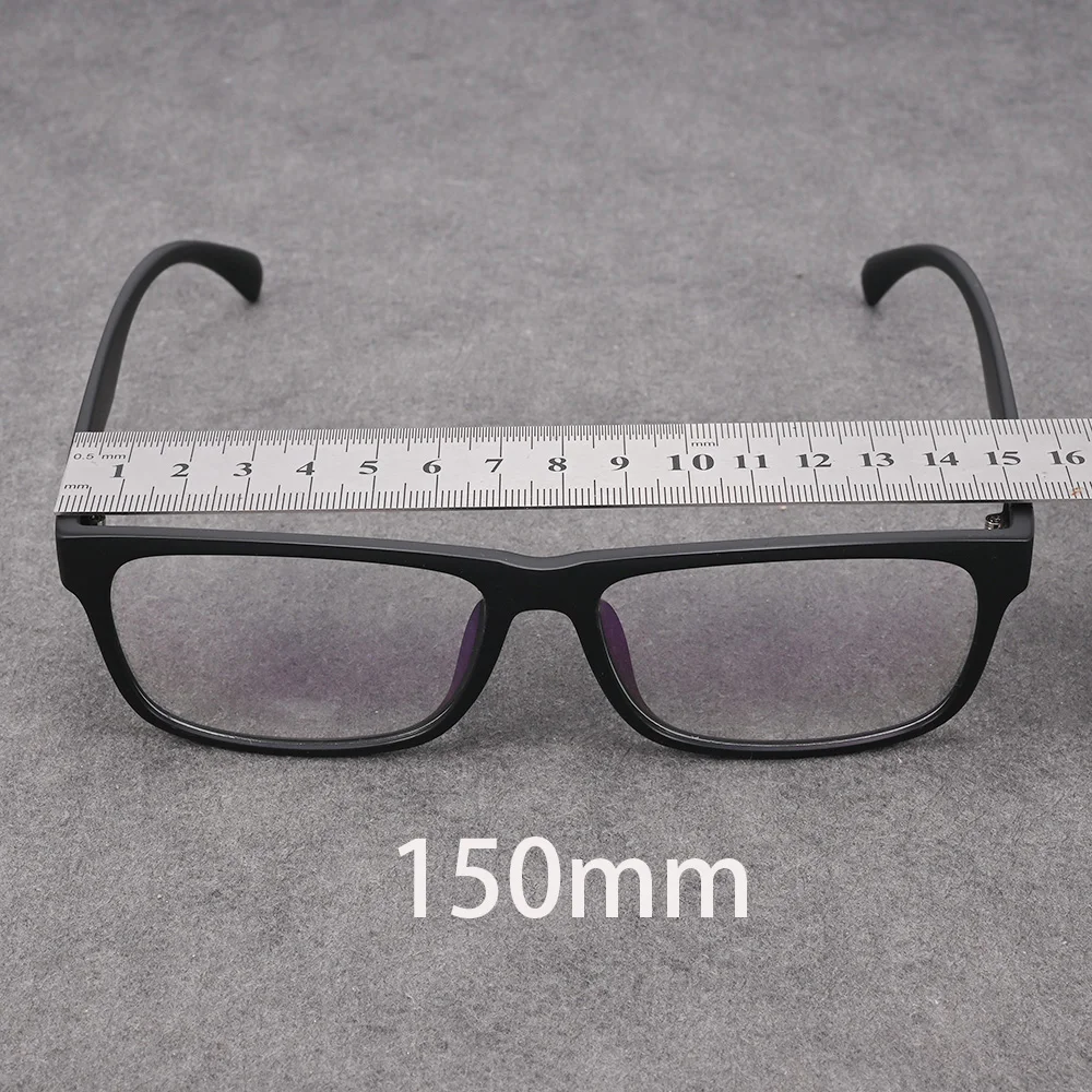 

Cubojue 150mm Oversized Myopia Glasses Men Women TR90 Black Eyeglasses Frame Male Spectacles Anti Reflection 0 -150 200 250