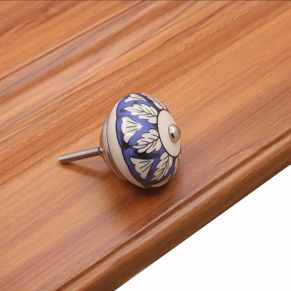 Floral Hand Painted Furniture Hardware Cabinet Dresser With Screw Wardrobe Cabinet Knob Pull handles Door Knobs Drawer Handles