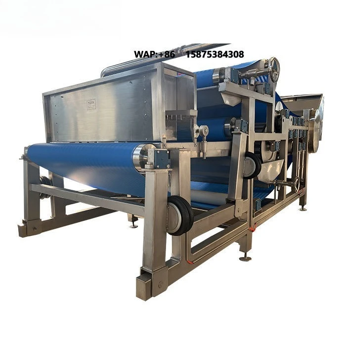 Fruit Crusher and Juicer Industrial Cider Production Line Belt Press for Apples