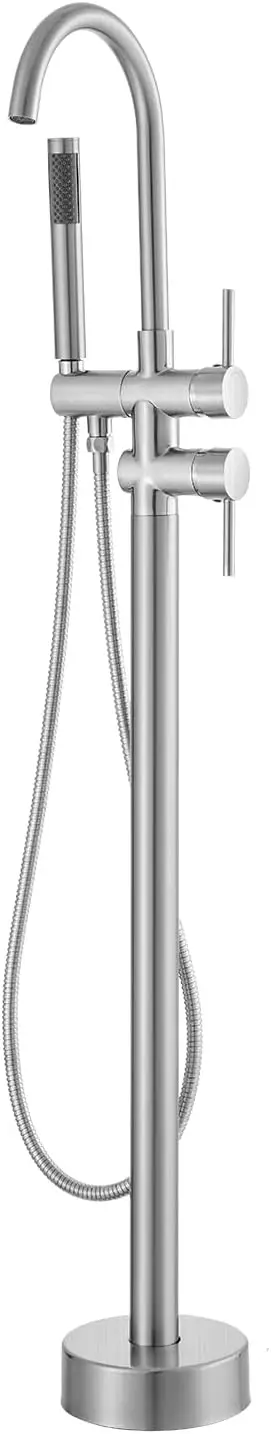 صنبور حوض استحمام قائم بذاته، حامل على الأرض، حشو حوض استحمام قائم بذاته، صنابير خلاط الدش، وضعان للمياه