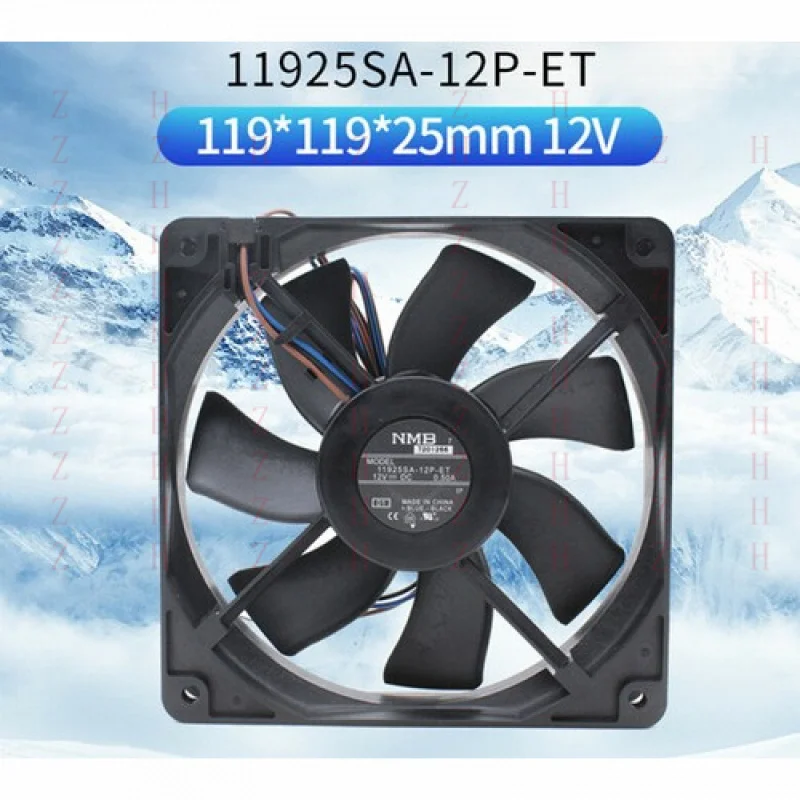 

XXZ для NMB 11925SA-12P-ET 12025 12 В 0,50 А 12 см охлаждающий вентилятор для корпуса шкафа