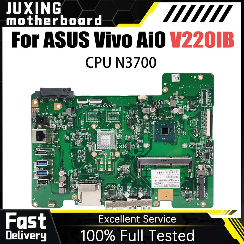 

Laptop Motherboard For ASUS V220IB Notebook Mainboard With N3700 CPU Systemboard 100% Tested OK