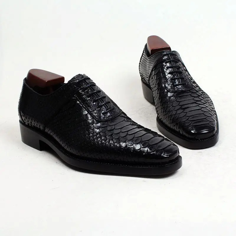 cie Handmade Goodyear Welted Python Leather Men Shoe Breathable Leather Bottom Outsole