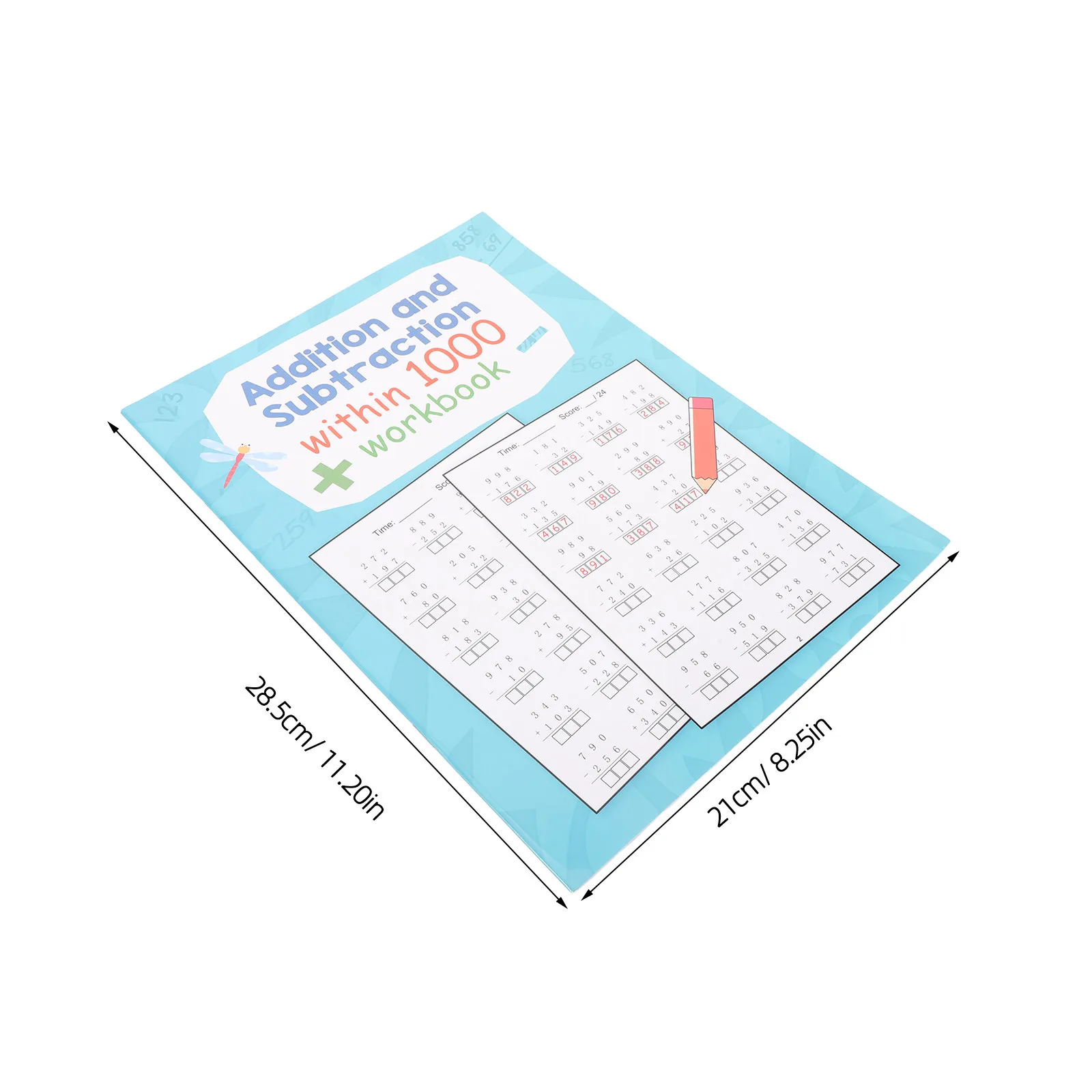 2 Books School Math Workbook Addition Subtraction Workbook Mixed Operations Arithmetic Practice Daily Exercises