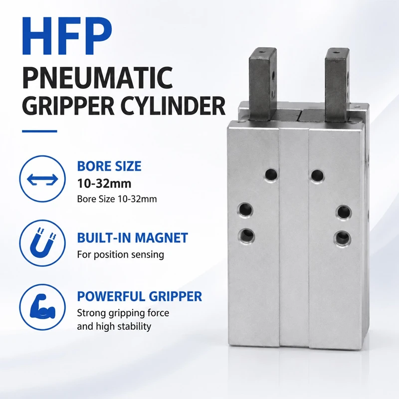 HFP Series Parallel Pneumatic Finger Cylinder Air Gripper HFP10 HFP16 HFP20 HFP25 HFP32 Automation Pneumatic Parts