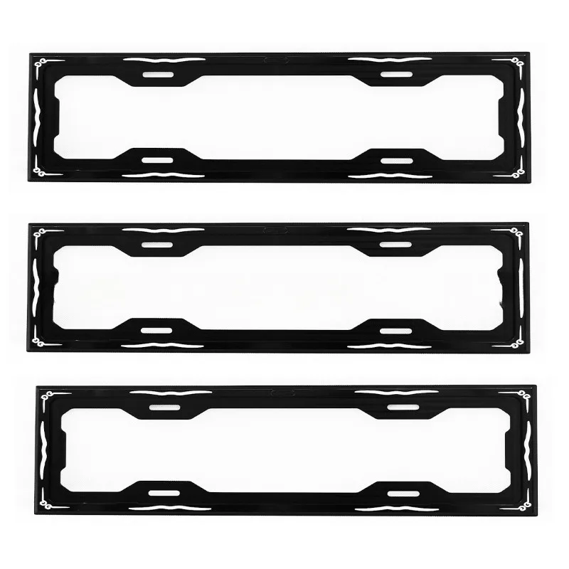 

Car modification aluminum alloy license plate frame license plate frame, thickened and hard number license plate frame